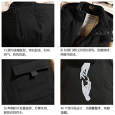MJ47147-P80棉马甲男士大码加厚棉背心男坎肩男砖墙挂拍，男装背心/马甲，电商A040A