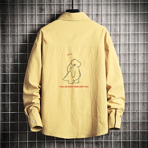 CS15140-P38加绒款-P48 长袖衬衫男士大码宽松衬衣男寸衫男寸衣图片