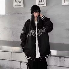 410-P43美式棒球服男女宽松刺绣秋季ins高街潮流休闲夹克，男装夹克，电商B323A