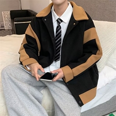 美式翻领夹克上衣男春秋季韩版ins潮牌薄款运动服外套W3570-P55，男装夹克，星座512-2