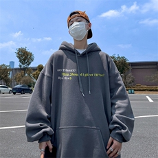抖音得物供货可提供视频春装重磅美式宽松连帽卫衣DL2451，男装卫衣，电商A486-1