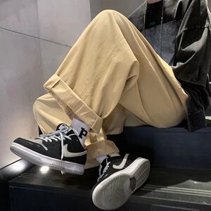 夏季ins复古九分裤男日系直筒滑板美式宽松运动裤长裤 K3334-P38图片
