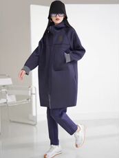 2025年秋季中长款防风外套，女装棉衣/棉服，湘姗