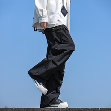 美式复古多口袋速干工装裤男女潮牌夏季宽松休闲伞兵裤男Q125/P50，男装工装外套，星座506
