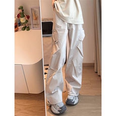 【有货】浅灰色伞兵工装裤男款美式机能冲锋裤A2202WW-特P38，男装工装外套，星座1007（原301D）