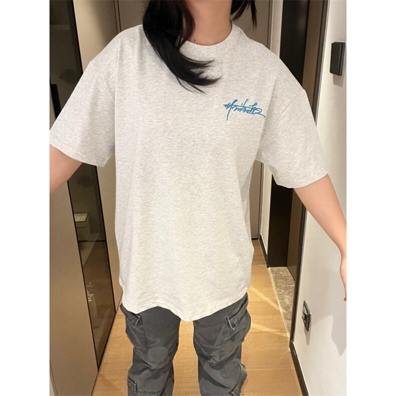 H1062-p30刺绣款短袖男女同款体恤情侣装,男装T恤,星座617A-2