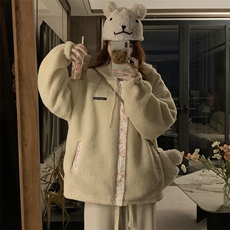 C895-P120两面穿羊羔毛学院风外套秋冬季新款宽松加厚棉服，男装棉衣，星座911-2(原星座613-2）
