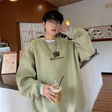！圆领卫衣男装港风长袖T恤男外套男WY188-P28，男装卫衣，电商B367