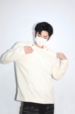 明星私服反光条未来感潮男打底美式潮男休闲高街卫衣打底衫P55，男装卫衣，电商B319
