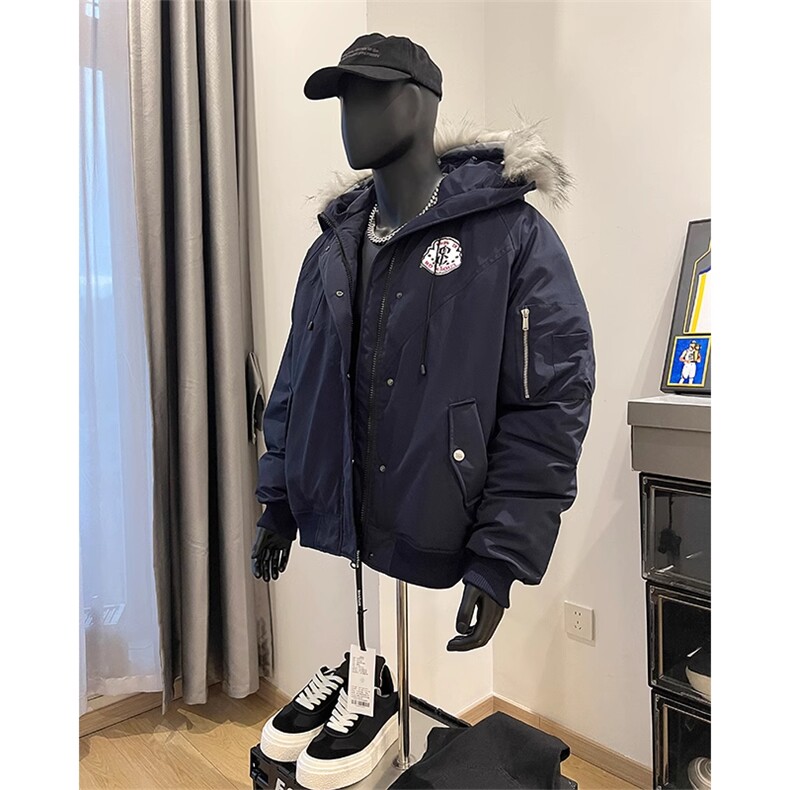 毛领派克服棉衣冬季情侣保暖棉服外套XZ514-2-MY006-P118,男装棉衣,星座514-2(原B239)
