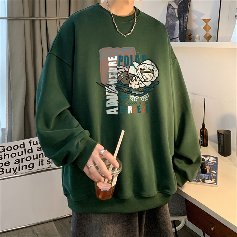 23秋季新款320G华棉圆领卫衣面布棉WH3233-P35控58,男装卫衣,电商B370