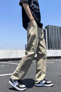 f2ocus裤子男士夏季轻薄款美式复古休闲运动裤07qwer冲锋直筒长裤图片