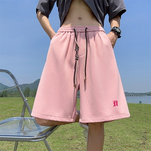 新款直播抖音得物品质三条杠运动男五分休闲短裤K308P30图片