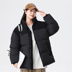 男士新款潮流拼接冬季加厚棉衣保暖情侣外套宽松面包服887-P60，男装棉衣，星座1403A