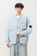 港风秋冬棒球服夹克大口袋痞帅百搭情侣外套J582573TP85，男装夹克，电商A247