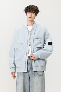港风   秋冬棒球服夹克大口袋痞帅百搭情侣外套 J582573  TP85图片