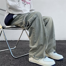 工装牛仔裤男士韩版潮流高街口袋2024夏季新款ins长裤RK1613-P47，男装牛仔裤，星座412-3