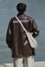 2025CityBoy皮夹克男中性休闲宽松潮流皮衣男夹克外套JK7570P85控，男装夹克，星座227-7