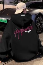 CM189P60加绒P65新品连帽卫衣重磅纯棉大码外套，女装短外套，星座304A-1