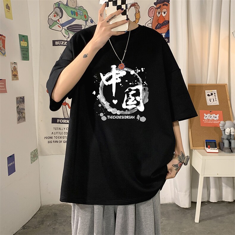 DX17134-P20纯短袖t恤男大码半袖打底衫宽松体恤衫港风,男装T恤,电商A040