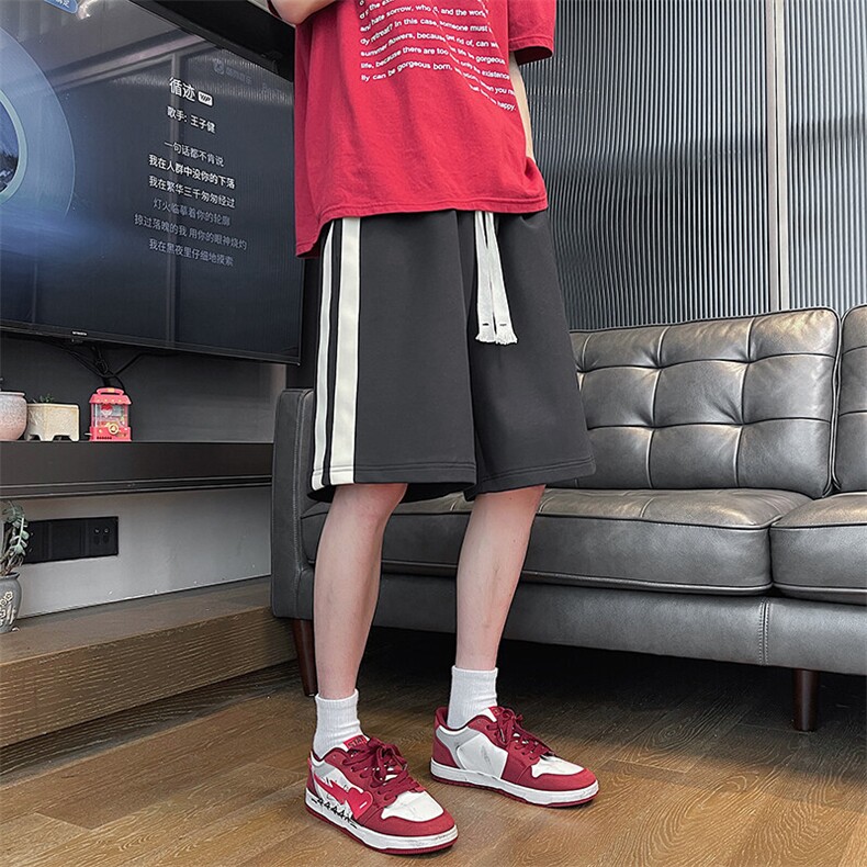 现货不缺货短裤男撞色休闲裤休闲宽松五分裤1209-1-DK11-P30，男装牛仔裤，星座1209-1