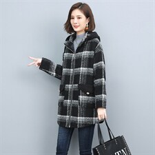 中长款自主图2022年冬季91%(含)-95%(不含)其他长袖，女装毛呢外套，独衣靓