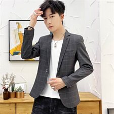 西服套装男外套韩版修身帅气潮流休闲职业小西装上衣单件，男装西服，星座509
