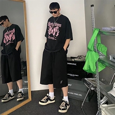【现货主推款】夏工装七分裤男短裤阔腿裤休闲裤DK1309-P40控58，男装牛仔裤，星座810(原QT5070)
