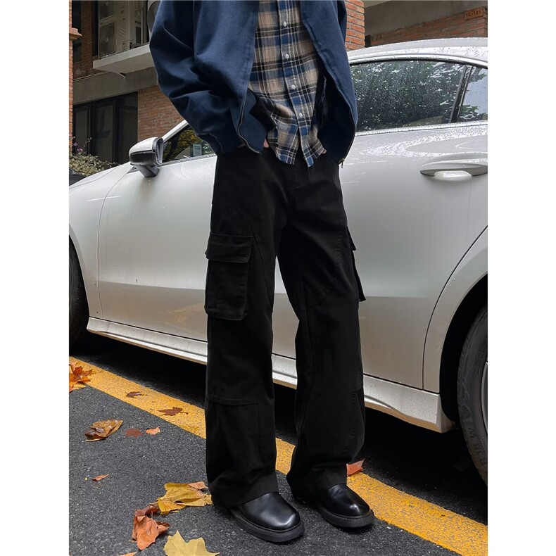 美式vibe高街复古多口袋工装裤男休闲GK904P68,男装休闲裤,星座1116-2
