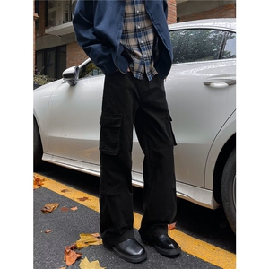 美式vibe高街复古多口袋工装裤男休闲  GK904 P68图片