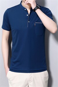 夏季新款男士翻领短袖t恤中年有领男装上衣服休闲POLO衫,男装T恤,电商B212（原钱塘6029）