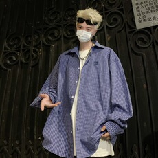 衬衫标准潮潮流原宿慵懒夏季简约日常青春流行气质，男装衬衫，星座716-3