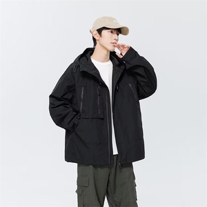 JK450 山系机能情侣冲锋衣男女春秋户外工装外套防风图片