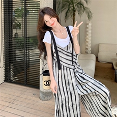 现货主推扎染面料条纹单连体裤2C087-8815-P125K178，女装连体裤，2C087
