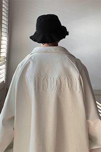 大码pu皮衣夹克钢印美式女复古oversize显瘦设计感情侣机车外套秋图片