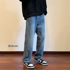 YKK拉链多口袋复古牛仔裤直脚B342-N188-P55控78，男装牛仔裤，电商B342