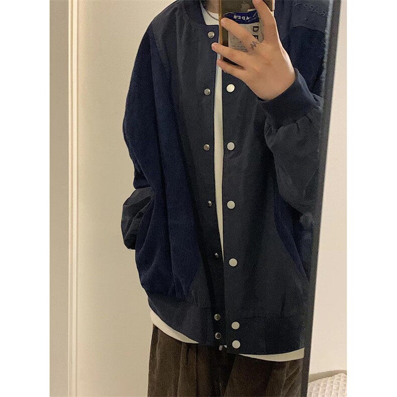 春季新款灯芯绒拼接棒球服外套男女小众设计感夹克J676，男装夹克，星座1116A（原606A-3）