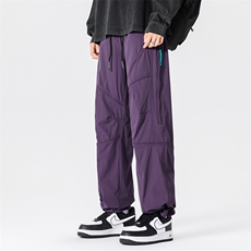 春款美冲锋裤男户外机能风登山运动裤高街设计感休闲裤AK0251-P53，男装休闲裤，星座308B-2