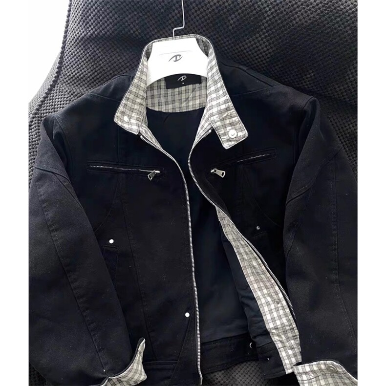 网图慎用重工哈灵顿夹克二代帆布立领外套XZ514-2-JK092-P60,男装夹克,星座514-2(原B239)