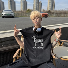 麂皮绒背心坎肩男T恤美式港风潮JB450-特P19控38，男装背心/马甲，电商B370