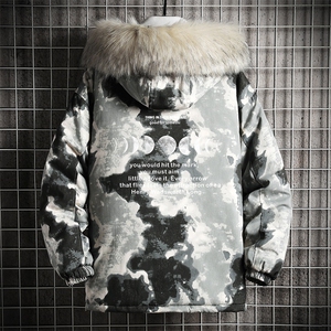 MC49135-P135 日系潮衣男大码派克服男工装服外套袄 砖墙图片