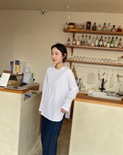 现货春款搭配纯色T恤，女装T恤，主品