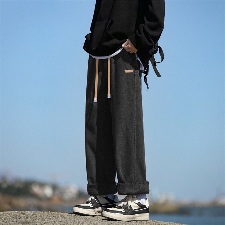 加绒加厚百搭宽松牛仔裤潮流休闲长裤JRK830-特批-47,男装休闲裤,星座718-1