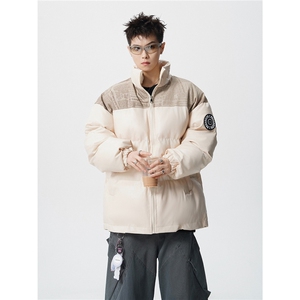 PU皮棉服冬季宽松港风棉衣立领冬装棉袄PM01-P115限168抖音控178图片