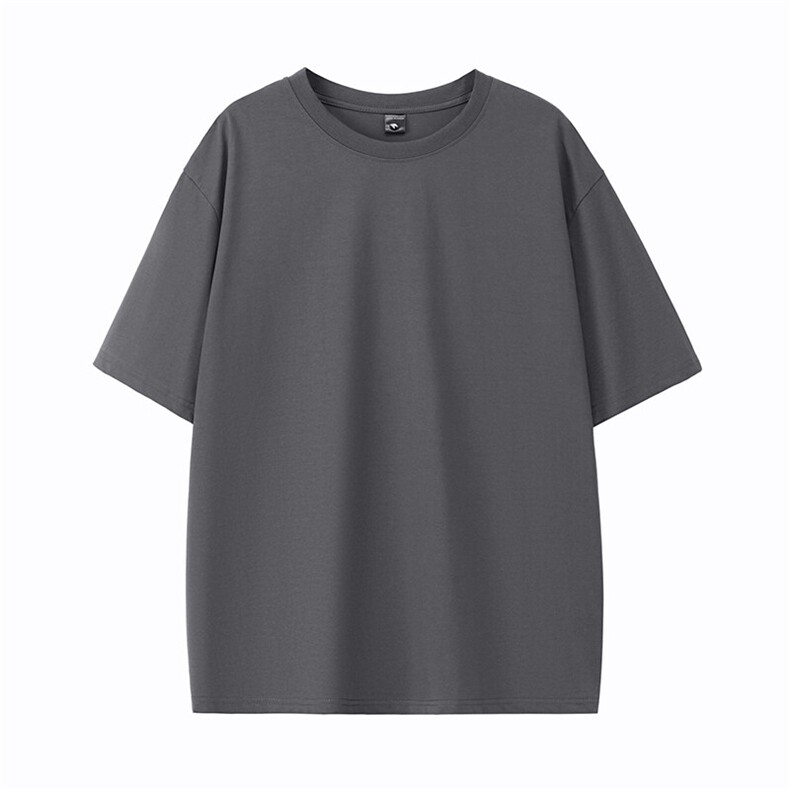 胖胖哥韩系潮流印花不规则短袖t恤男夏季大码宽松百搭圆领上衣图片