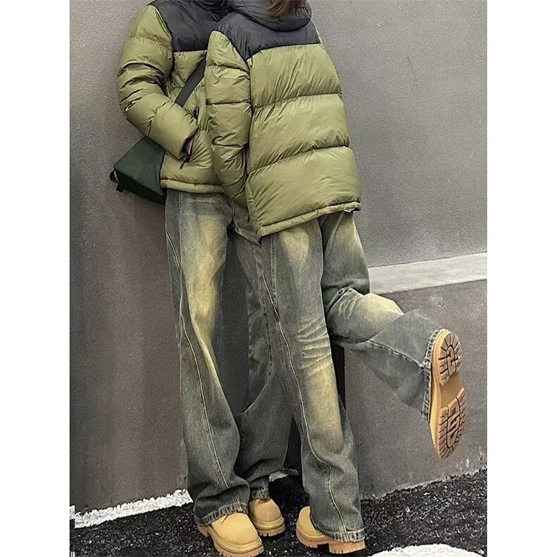 【网图】B221美式ins高街重工艺宽松微喇牛仔裤LK24391-特P52控88,男装牛仔裤,电商B221