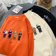 秋冬chic网红圣诞老人情侣上衣针织衫保暖时尚毛衣男1029-P55，男装针织衫/毛衣，星座1501