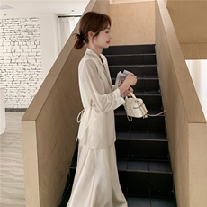 新品2026绸缎套装两件套小西装+吊带裙2C116-2538-P175-K248，女装套装/套裙，2C116