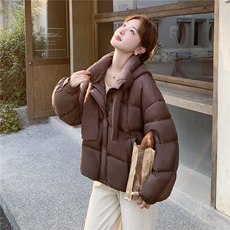 新品2025白鸭绒羽绒针织服帽子可脱卸2c116-2558-p289-k399，女装羽绒服，2C116