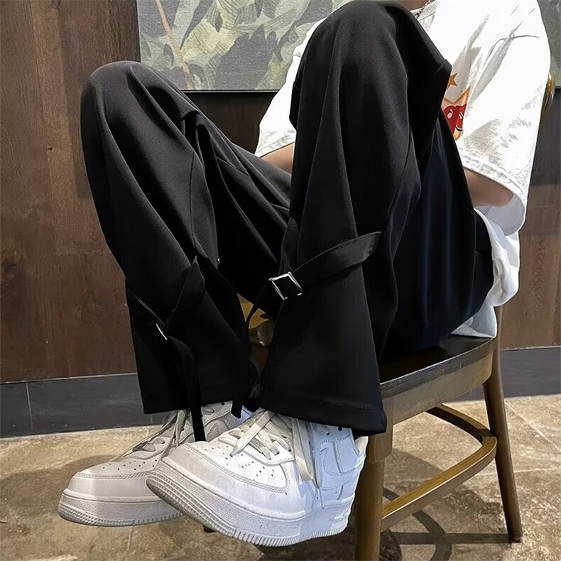西裤vibe冷淡风高级感裤子男垂坠感谢尔比西装裤 KM942图片